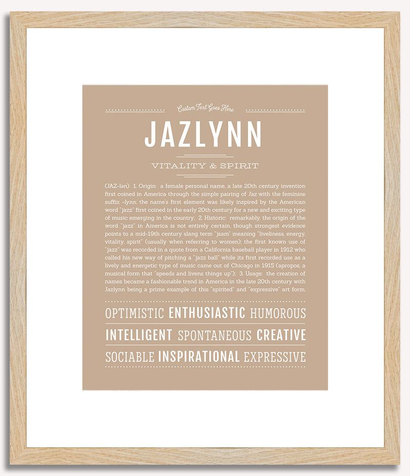 Jazlynn | Name Art Print