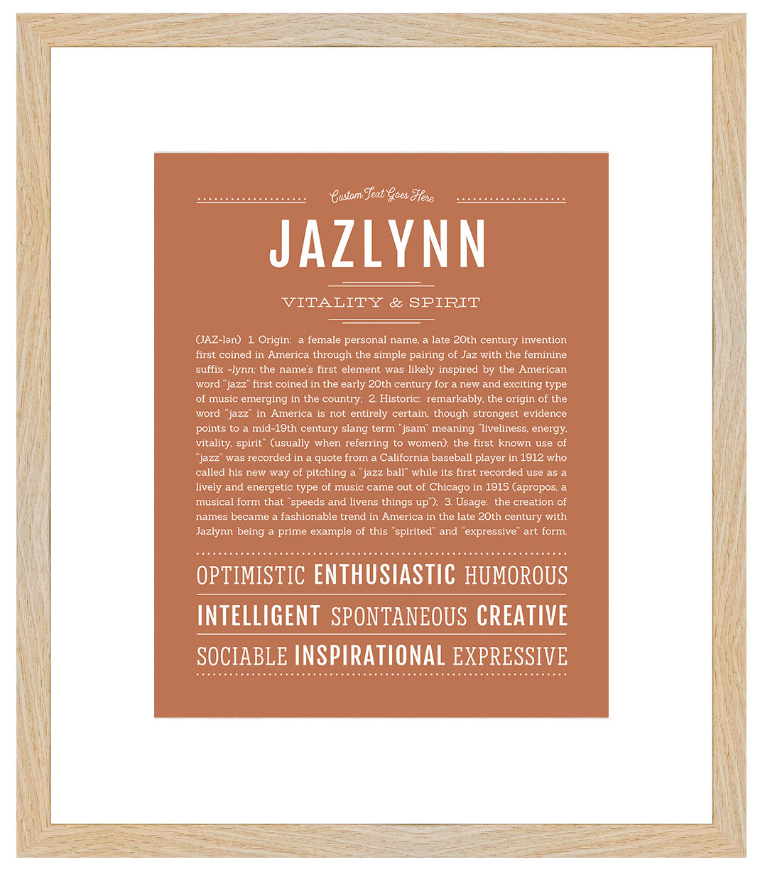 Jazlynn | Name Art Print