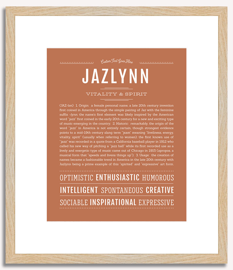 Jazlynn | Name Art Print