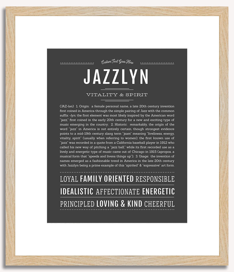 Jazzlyn | Name Art Print