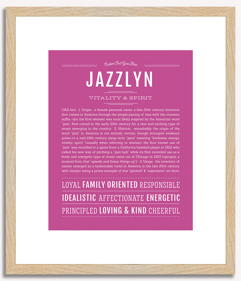 Jazzlyn | Name Art Print