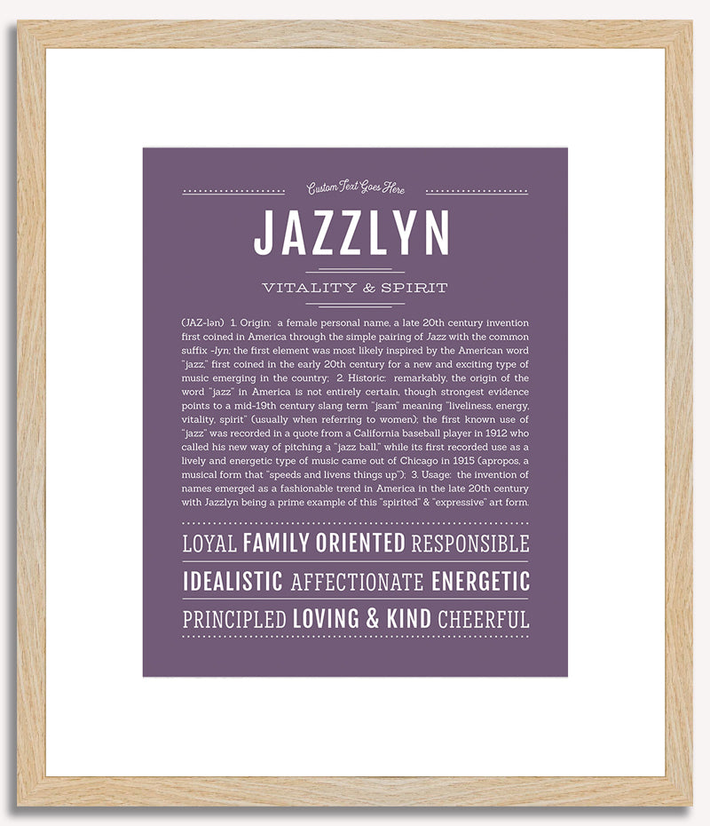 Jazzlyn | Name Art Print