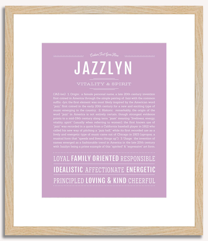 Jazzlyn | Name Art Print