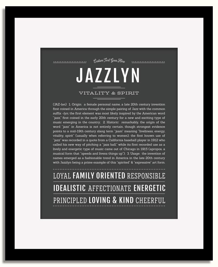 Frame Options | Charcoal Gray | Black Frame, Matted