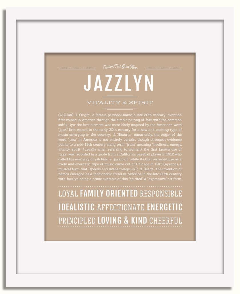 Frame Options | Tan | White Frame, Matted