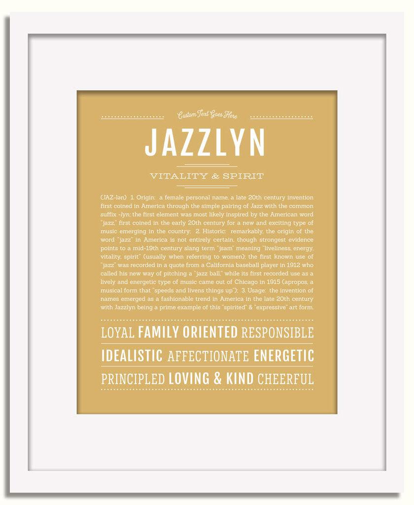 Frame Options | Matte Gold | White Frame, Matted