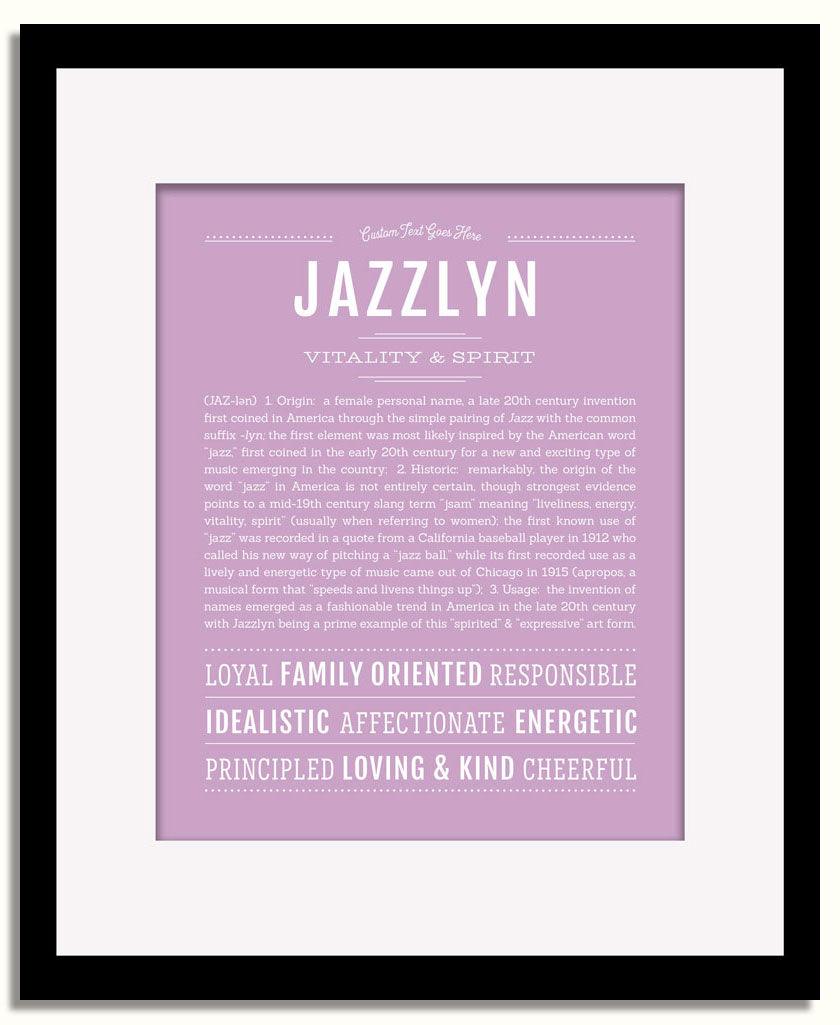 Frame Options | Lilac | Black Frame, Matted