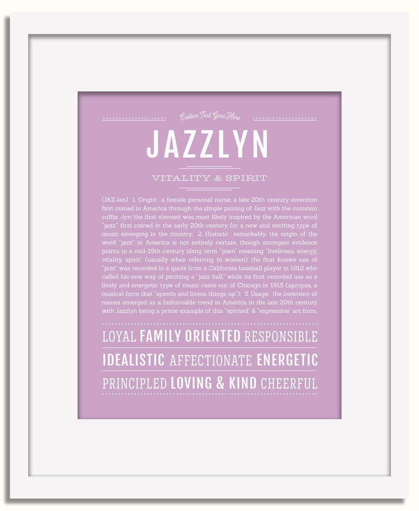 Frame Options | Lilac | White Frame, Matted