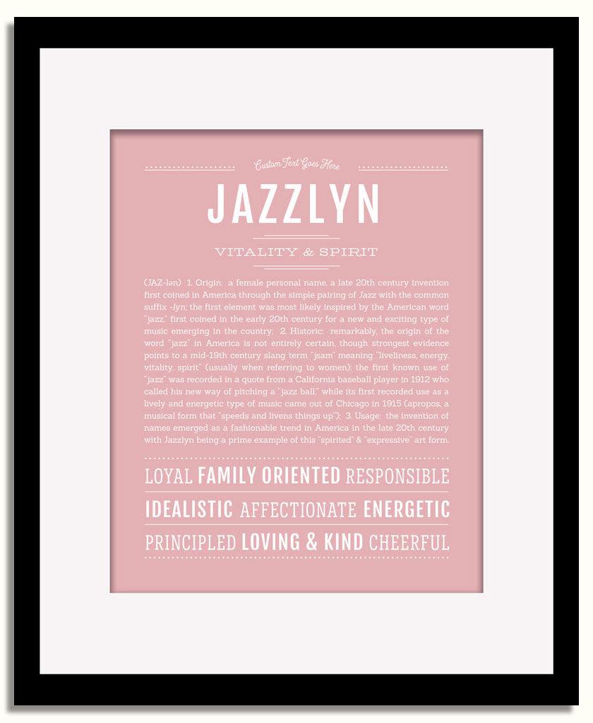 Frame Options | Dusty Rose | Black Frame, Matted