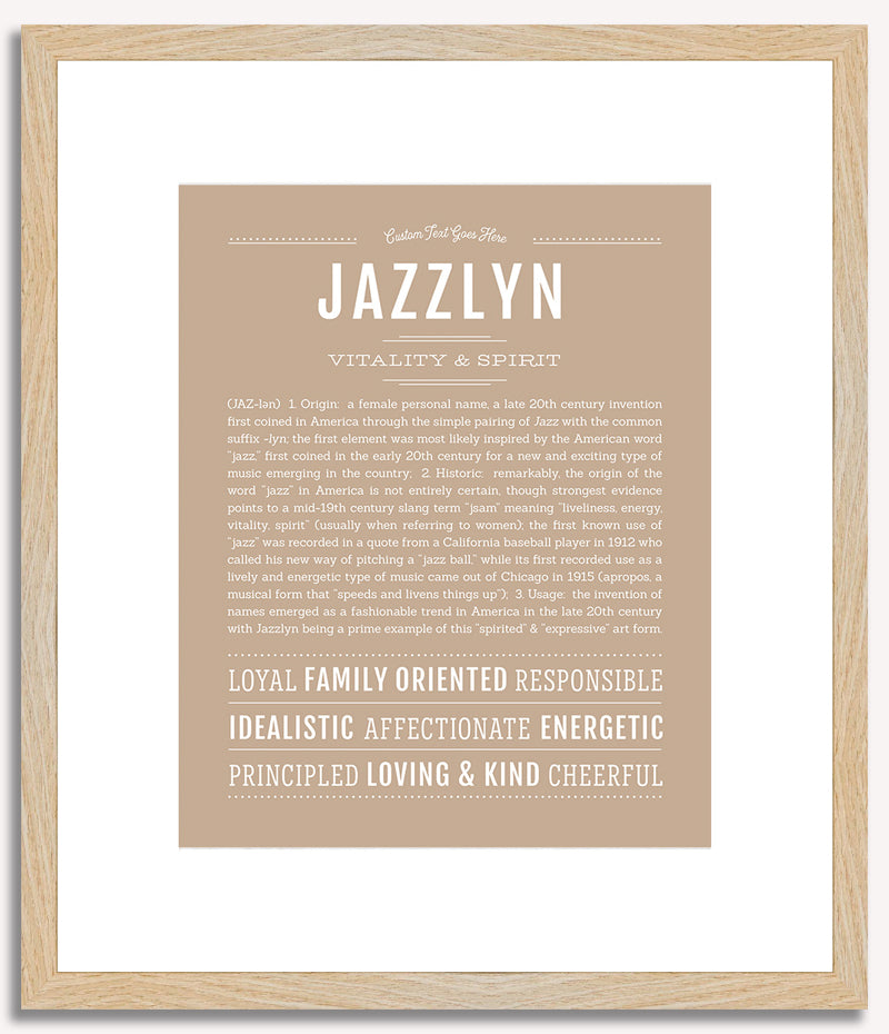 Jazzlyn | Name Art Print