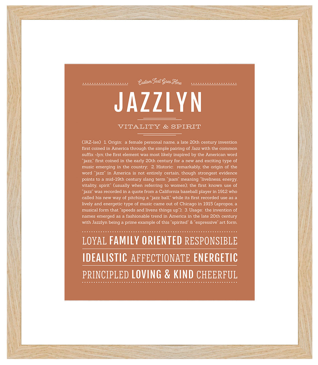 Jazzlyn | Name Art Print