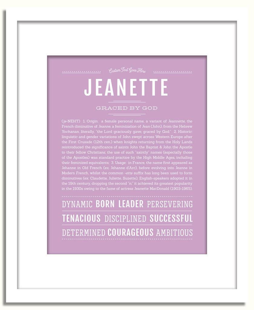 Frame Options | Lilac | White Frame, Matted