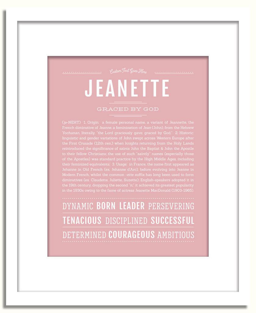 Frame Options | Dusty Rose | White Frame, Matted