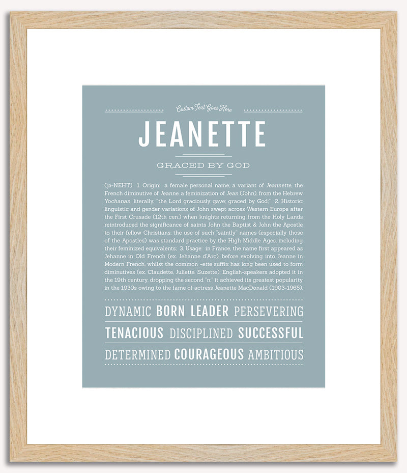 Jeanette | Name Art Print