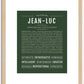 Jeanluc | Name Art Print