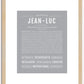 Jeanluc | Name Art Print