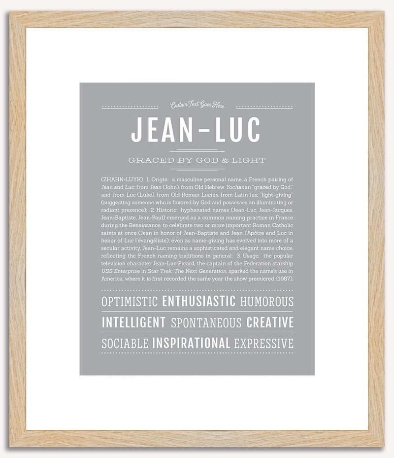 Jeanluc | Name Art Print