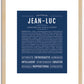 Jeanluc | Name Art Print