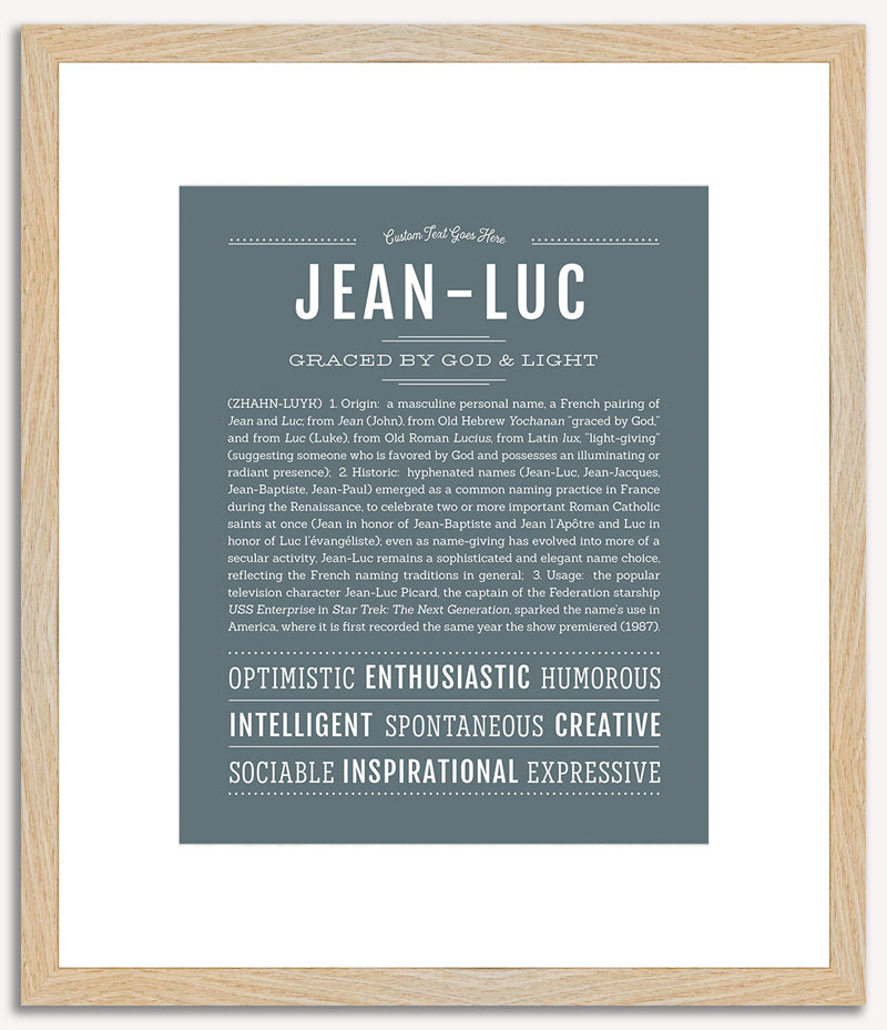 Jeanluc | Name Art Print