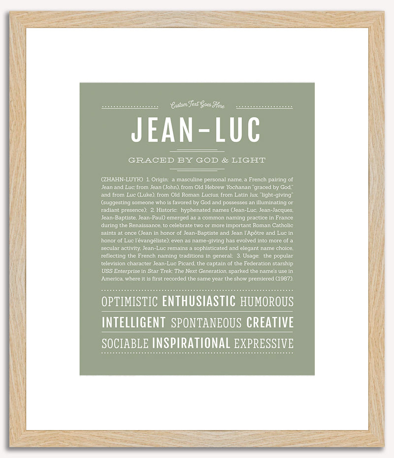 Jeanluc | Name Art Print