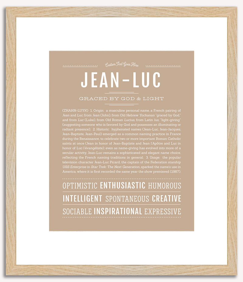 Jeanluc | Name Art Print