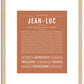 Jeanluc | Name Art Print