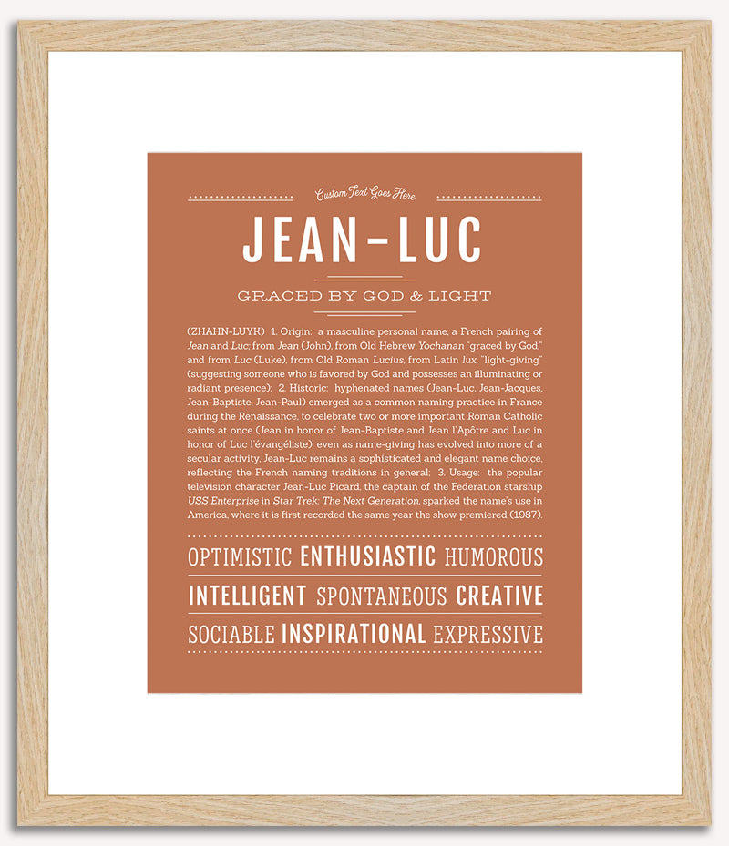 Jeanluc | Name Art Print