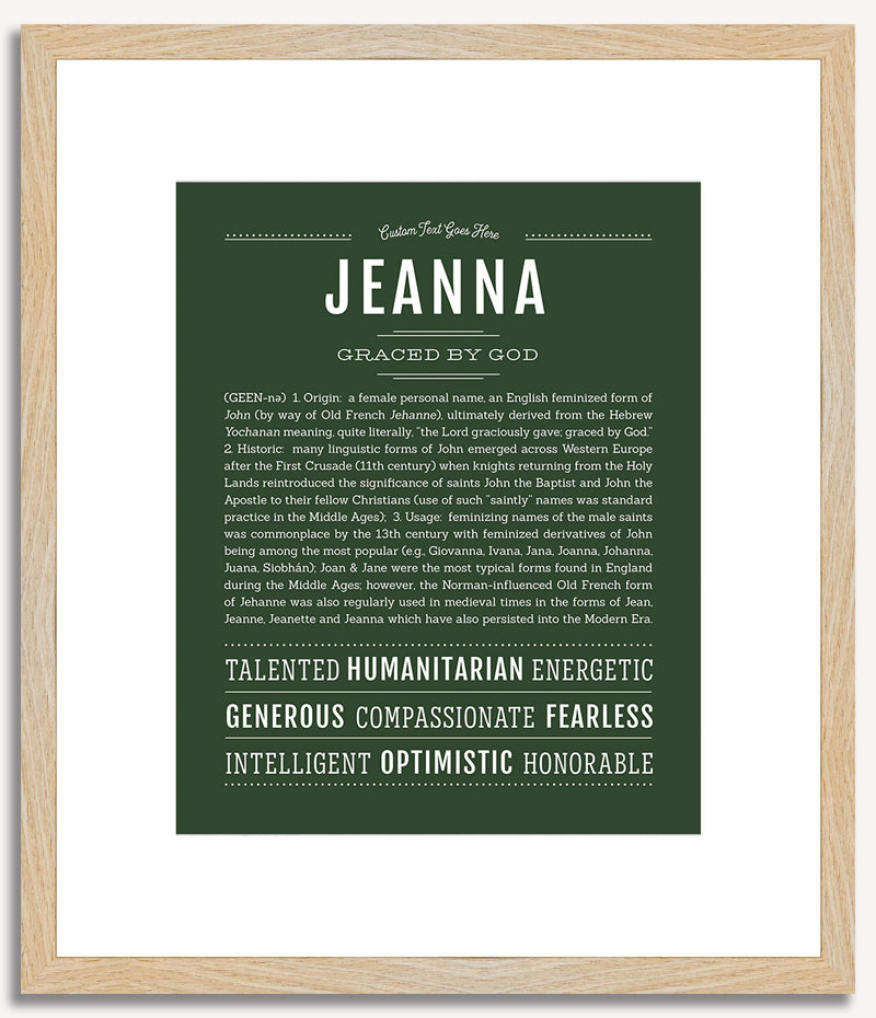 Jeanna | Name Art Print