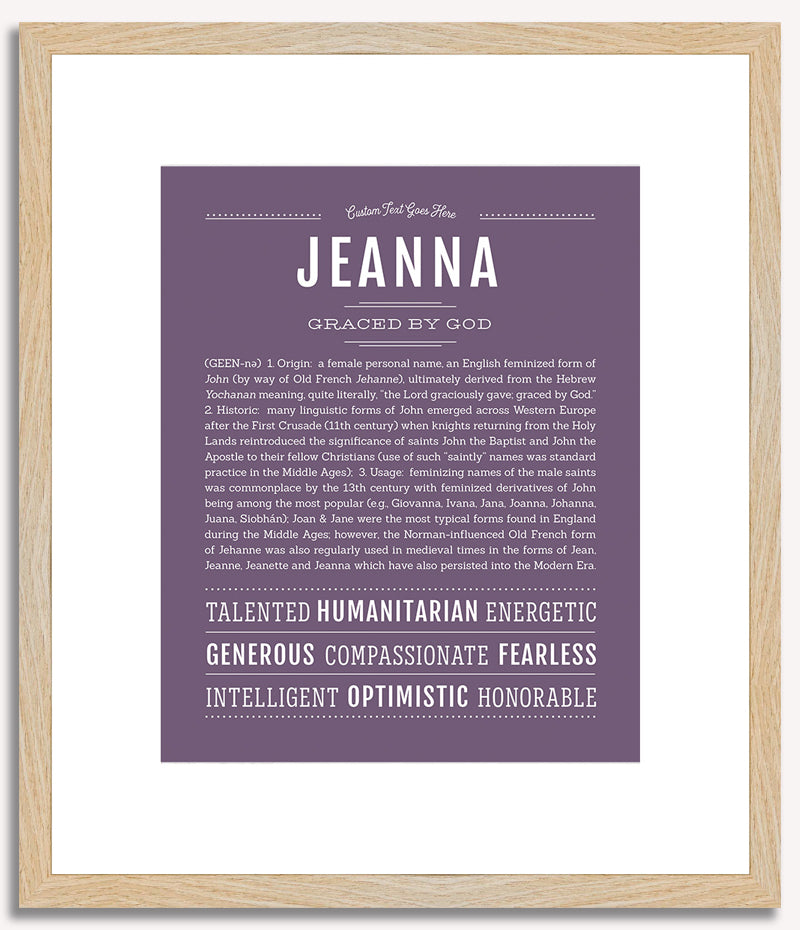 Jeanna | Name Art Print