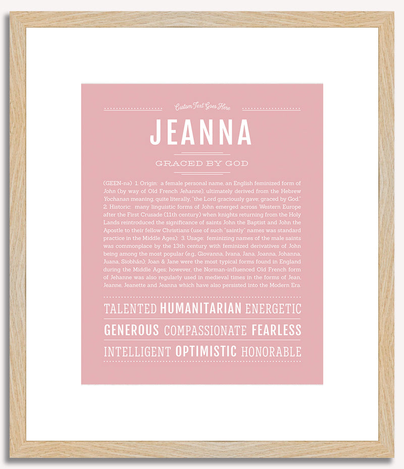 Jeanna | Name Art Print