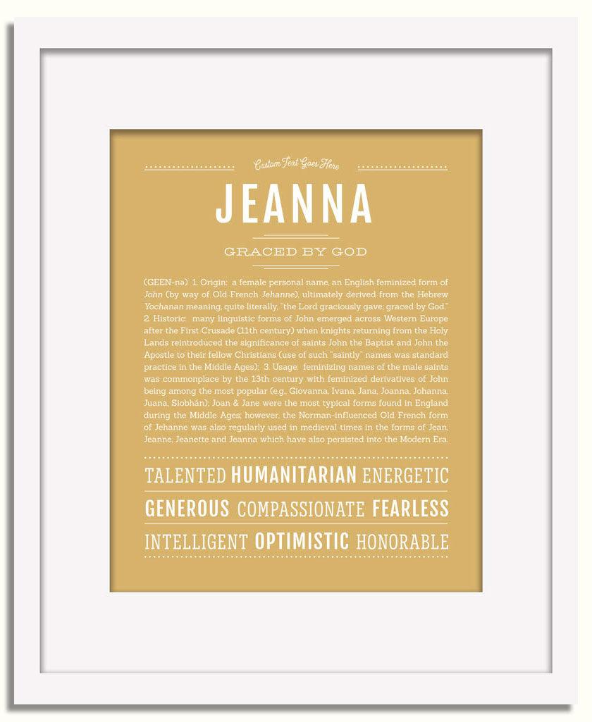 Frame Options | Matte Gold | White Frame, Matted