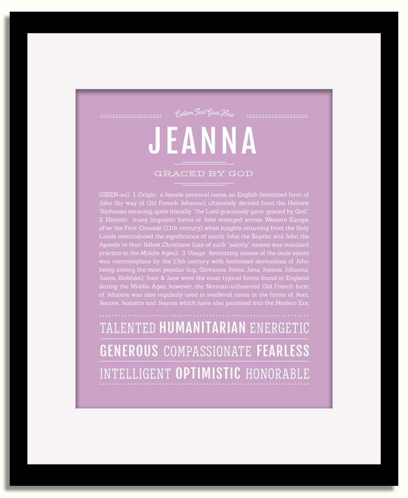 Frame Options | Lilac | Black Frame, Matted