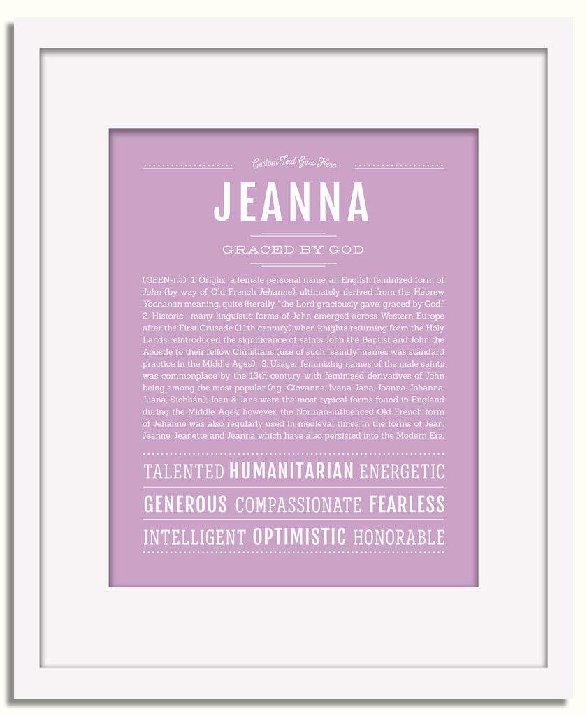 Frame Options | Lilac | White Frame, Matted