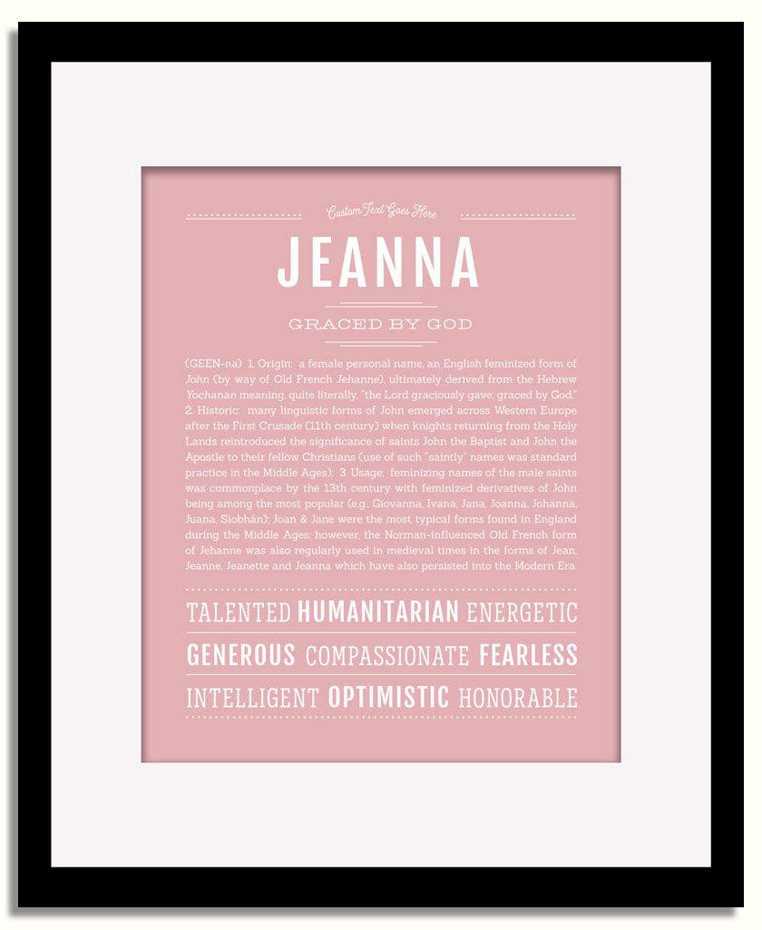 Frame Options | Dusty Rose | Black Frame, Matted