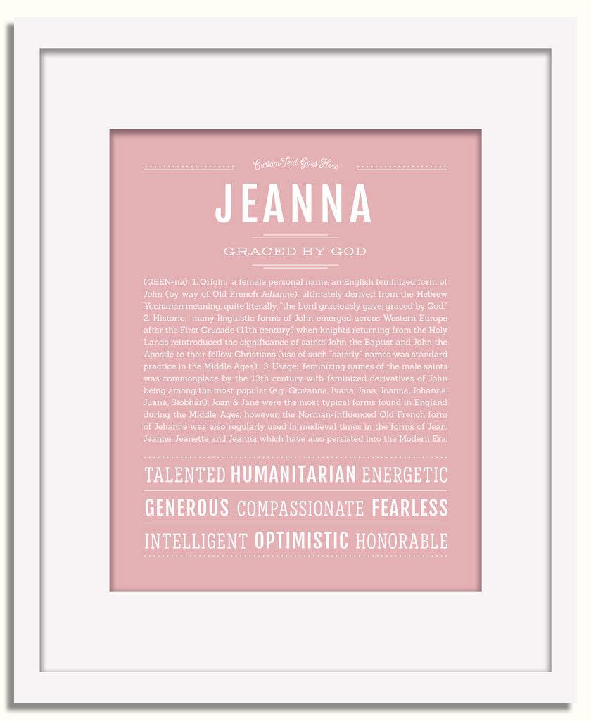 Frame Options | Dusty Rose | White Frame, Matted