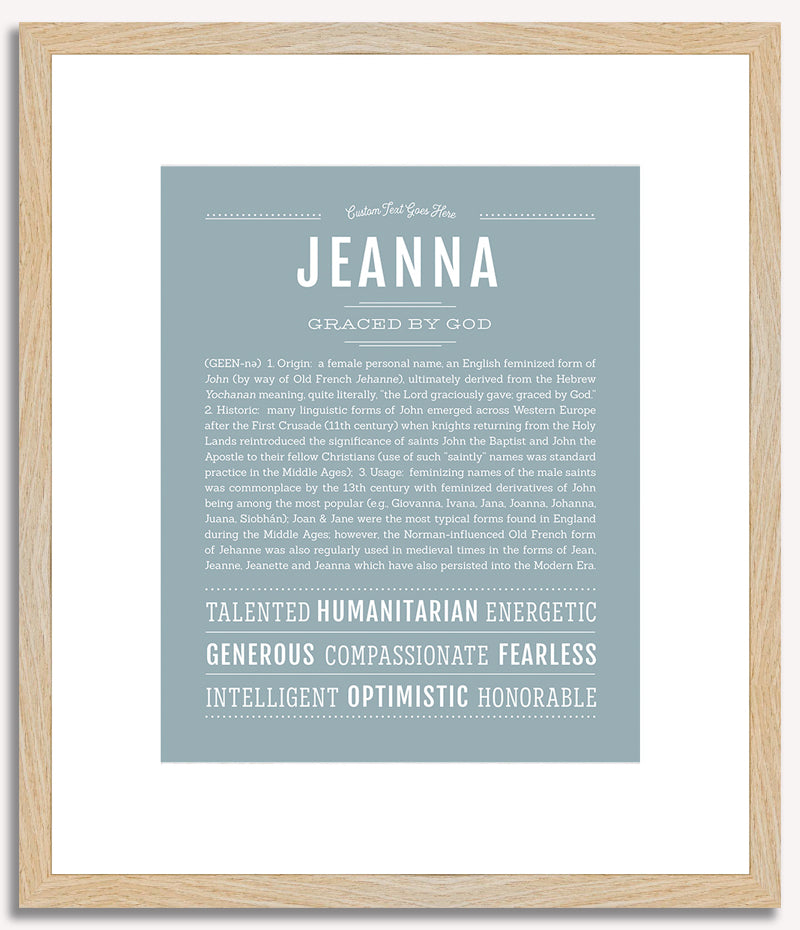 Jeanna | Name Art Print