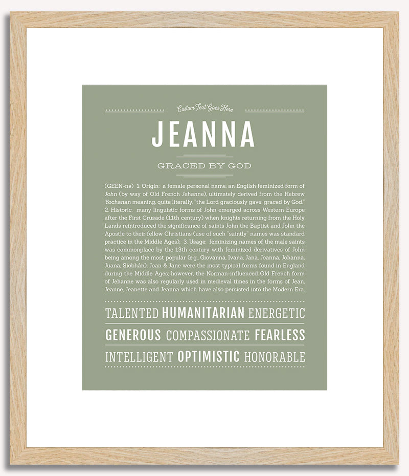 Jeanna | Name Art Print