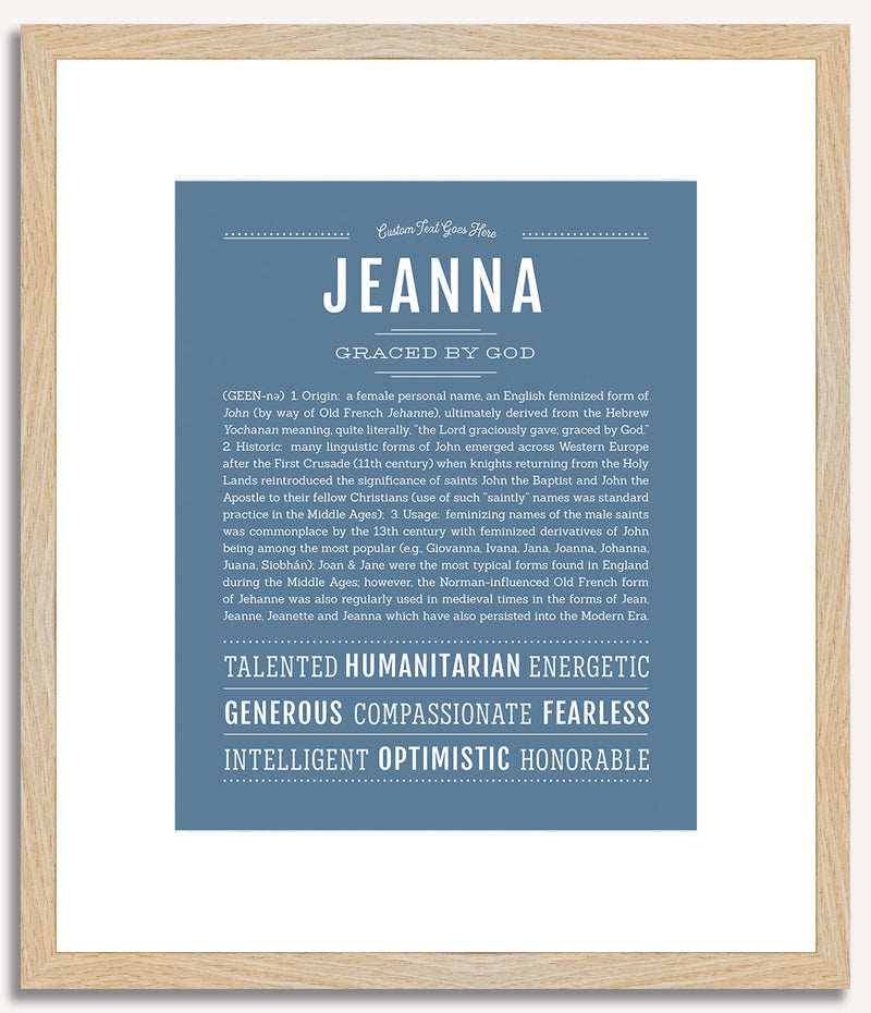 Jeanna | Name Art Print