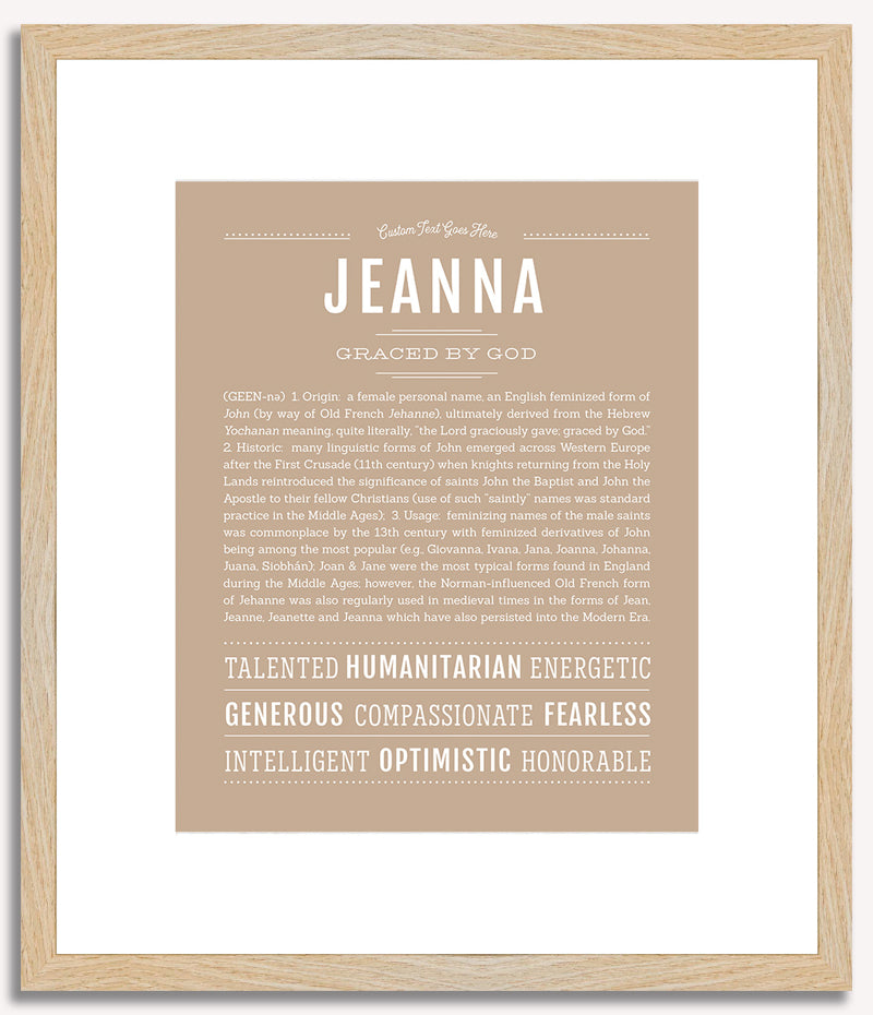 Jeanna | Name Art Print