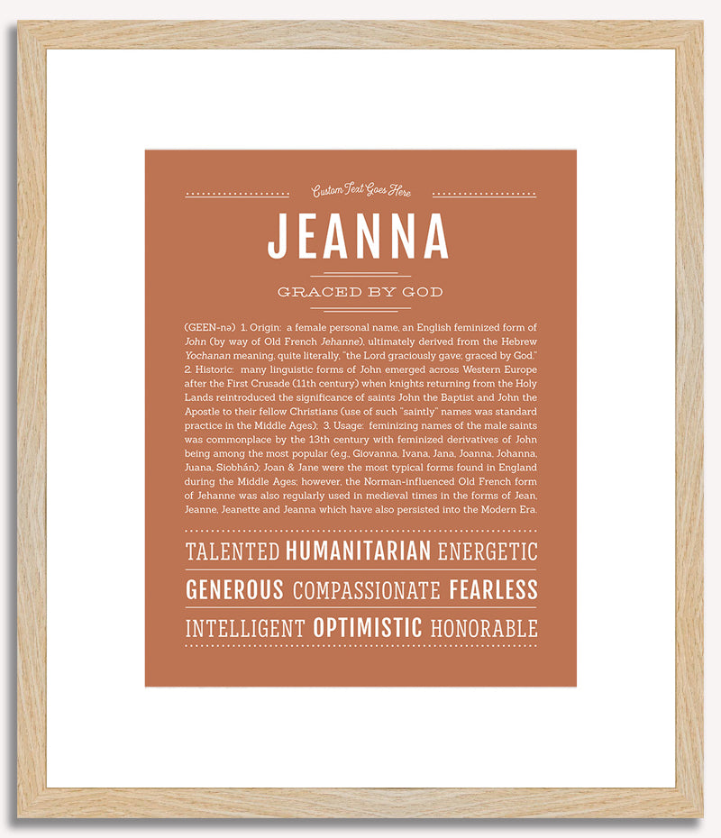 Jeanna | Name Art Print