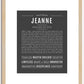 Jeanne | Name Art Print