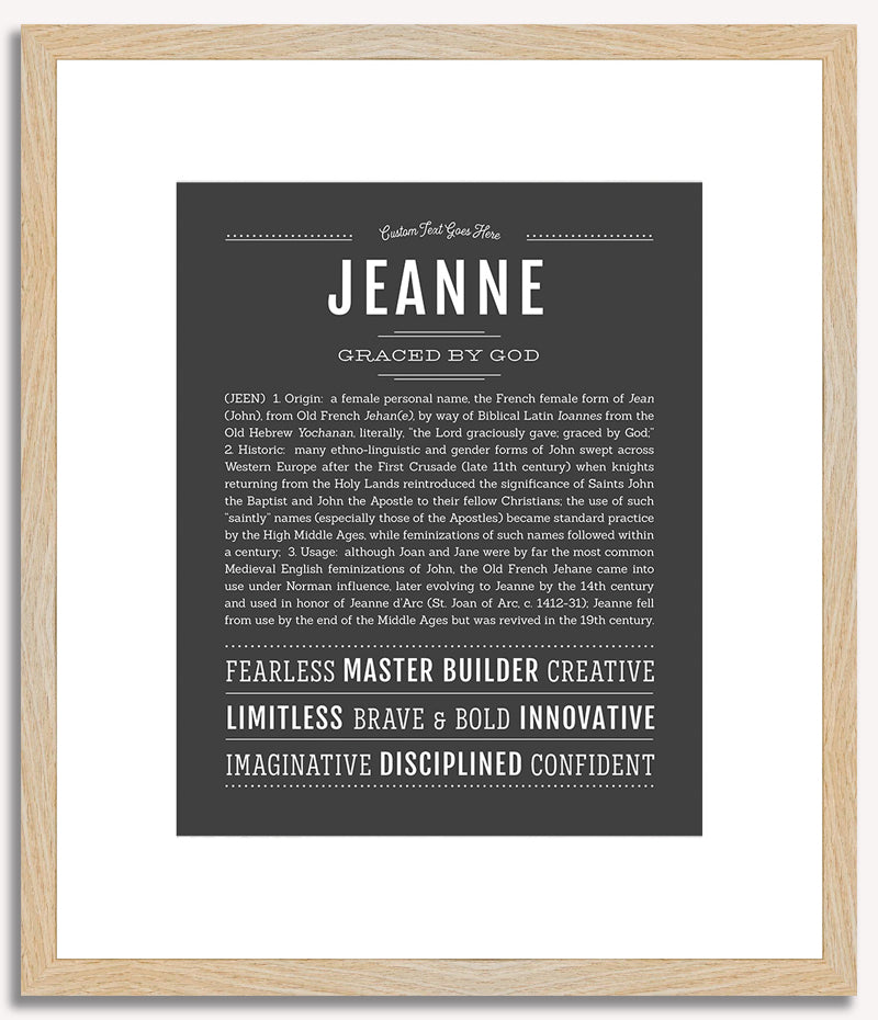 Jeanne | Name Art Print