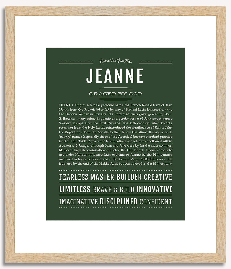 Jeanne | Name Art Print