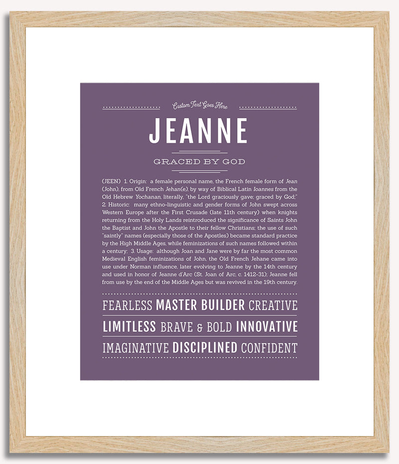 Jeanne | Name Art Print