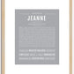 Jeanne | Name Art Print