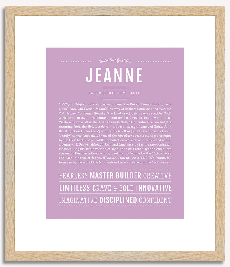 Jeanne | Name Art Print