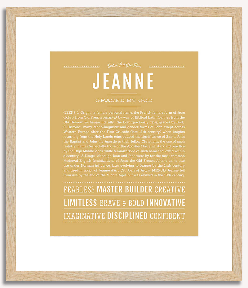 Jeanne | Name Art Print