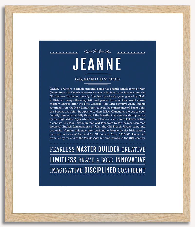 Jeanne | Name Art Print