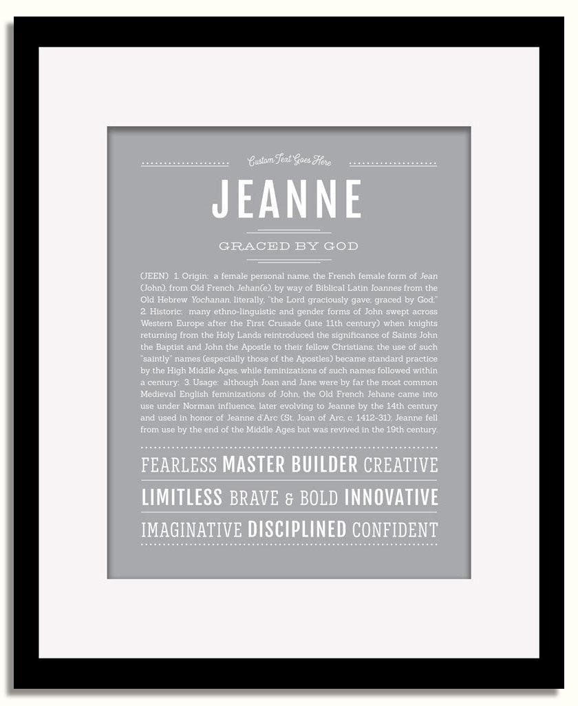 Frame Options | Sage | Black Frame, Matted