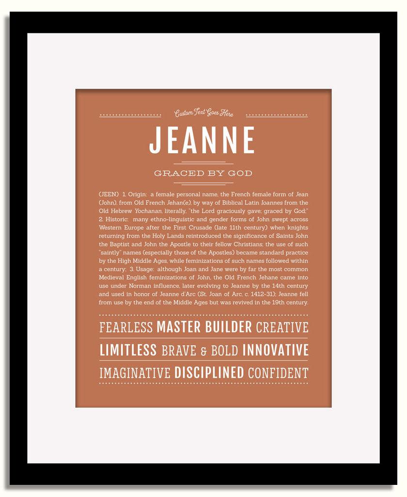 Frame Options | Terra Cotta | Black Frame, Matted